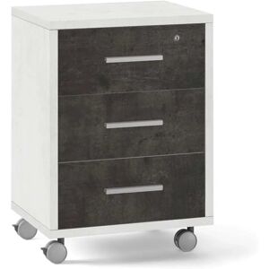 SARMOG - Cassetto ufficio Doppio Ossido Bianco e Nero 71x51x41 cm SARMOG - Cassetto ufficio Doppio Ossido Bianco e Nero 71x51x41 cm