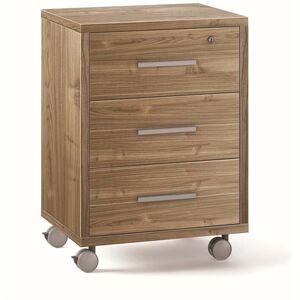 - Cassettiera ufficio 3 cassetti 41x51x71 cm noce stelvio - Cassettiera ufficio 3 cassetti 41x51x71 cm noce stelvio