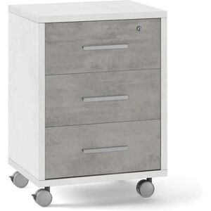 IPERBRIKO Cassetta ufficio in cemento bianco a tre cassetti - Arredo ufficio IPERBRIKO Cassetta ufficio in cemento bianco a tre cassetti - Arredo ufficio
