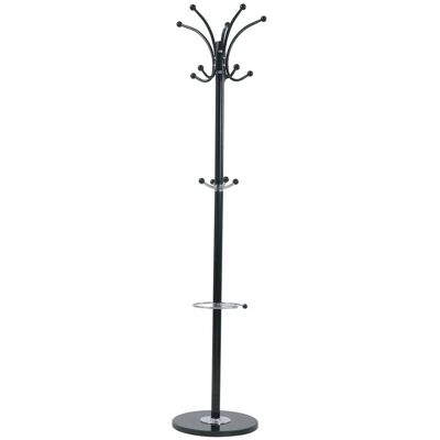 Compactor Attaccapanni in metallo Iris nero 37x37x178 cm Compactor Attaccapanni in metallo Iris nero 37x37x178 cm