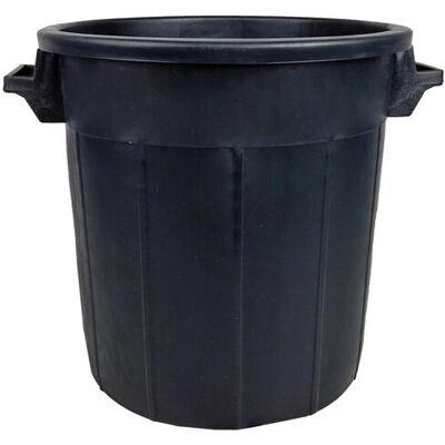 Stefanplast Bidone spazzatura solo fusto 50 l nero Stefanplast Bidone spazzatura solo fusto 50 l nero