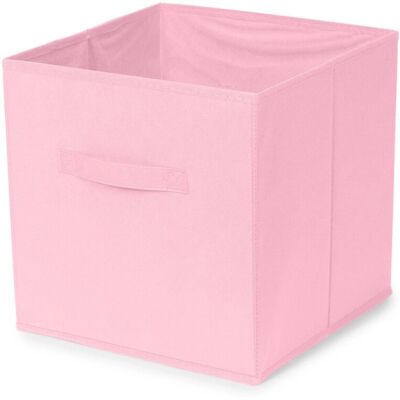 Compactor Cubo portaoggetti pieghevole rosa Simply 31x31x31 cm Compactor Cubo portaoggetti pieghevole rosa Simply 31x31x31 cm