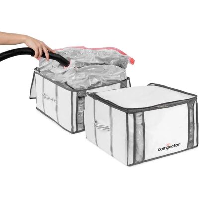 Compactor Sacchi salvaspazio custodia integrata Life set 2 M 125 l bianco Compactor Sacchi salvaspazio custodia integrata Life set 2 M 125 l bianco