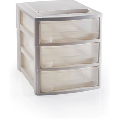 - Cassettiera 3 cassetti Midi Empire 27x36x30 cm avorio - Cassettiera 3 cassetti Midi Empire 27x36x30 cm avorio