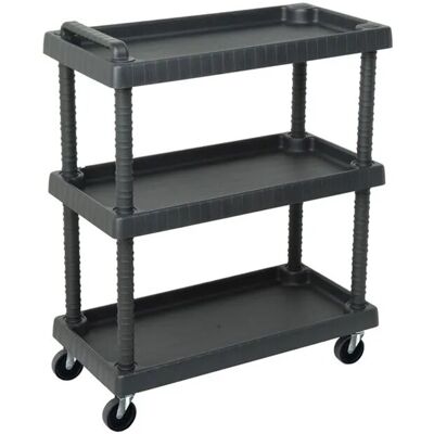 - Carrello portautensili in polipropilene Sheel 3 ripiani 75x37,5x92 cm - Carrello portautensili in polipropilene Sheel 3 ripiani 75x37,5x92 cm