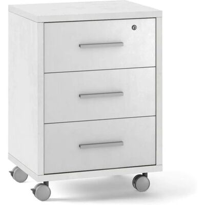 IPERBRIKO Cassettiere da Ufficio - 3 Cassetti Bianco - Arredo Ufficio IPERBRIKO Cassettiere da Ufficio - 3 Cassetti Bianco - Arredo Ufficio