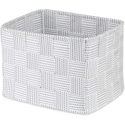 Compactor Organizer multiuso Toronto bianco grigio 19x14x13 cm Compactor Organizer multiuso Toronto bianco grigio 19x14x13 cm