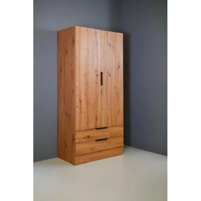 - Guardaroba 2 ante e 2 cassetti 184x82x46 cm quercia - Guardaroba 2 ante e 2 cassetti 184x82x46 cm quercia
