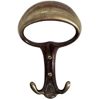 - Appendi abiti in zama bronzo satinato L 9,6 x H 13,4 cm - Appendi abiti in zama bronzo satinato L 9,6 x H 13,4 cm