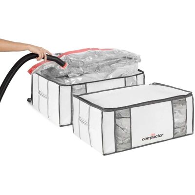 Compactor Sacchi salvaspazio custodia integrata Life set 2 XXL 210 l bianco Compactor Sacchi salvaspazio custodia integrata Life set 2 XXL 210 l bianco