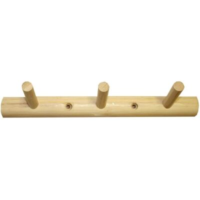 - Appendiabiti in bamboo 3 posti tinto naturale - Appendiabiti in bamboo 3 posti tinto naturale