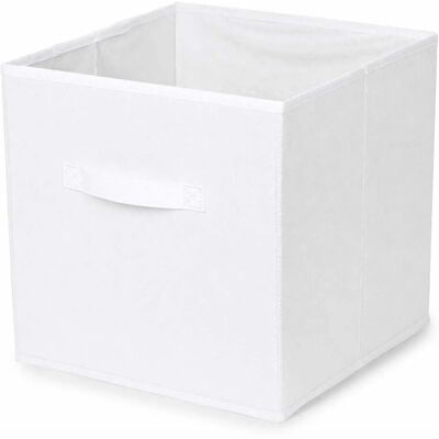 Compactor Cubo portaoggetti pieghevole bianco Simply 31x31x31 cm Compactor Cubo portaoggetti pieghevole bianco Simply 31x31x31 cm