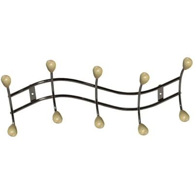 - Appendi abiti in metallo 10 posti L 45,5 x H 25 x P 4 cm - Appendi abiti in metallo 10 posti L 45,5 x H 25 x P 4 cm