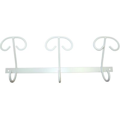 - Appendi abiti ferro battuto leggero 3 posti 225x60 mm - Appendi abiti ferro battuto leggero 3 posti 225x60 mm
