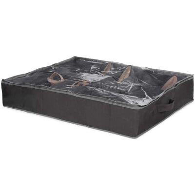 Compactor Organizer sottoletto I Love My Shoes per 12 paia di scarpe grigio 76x60x15 cm Compactor Organizer sottoletto I Love My Shoes per 12 paia di scarpe grigio 76x60x15 cm