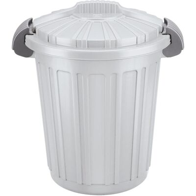 Tontarelli Bidone spazzatura con maniglie Teo 46 l grigio chiaro Tontarelli Bidone spazzatura con maniglie Teo 46 l grigio chiaro