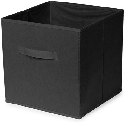 Compactor Cubo portaoggetti pieghevole nero Simply 31x31x31 cm Compactor Cubo portaoggetti pieghevole nero Simply 31x31x31 cm
