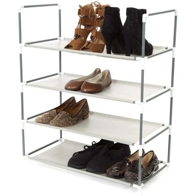 Compactor Scaffale scarpiera I Love My Shoes 4 ripiani grigio 58,5x29x70,5 cm Compactor Scaffale scarpiera I Love My Shoes 4 ripiani grigio 58,5x29x70,5 cm