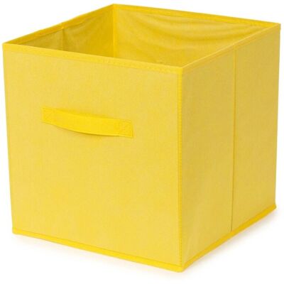 Compactor Cubo portaoggetti pieghevole giallo Simply 31x31x31 cm Compactor Cubo portaoggetti pieghevole giallo Simply 31x31x31 cm