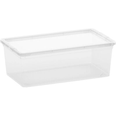 Kis - C-Box XS - Trasparente - 19x33.5x12 cm - Contenitore di stoccaggio Kis - C-Box XS - Trasparente - 19x33.5x12 cm - Contenitore di stoccaggio