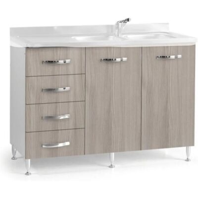 - Base sottolavello cucina con cassettiera L 120 olmo sinistro - Base sottolavello cucina con cassettiera L 120 olmo sinistro