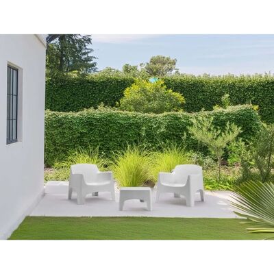 Bica Salotto da giardino Ibiza Terrace 2 poltrone ed 1 tavolino White Bica Salotto da giardino Ibiza Terrace 2 poltrone ed 1 tavolino White