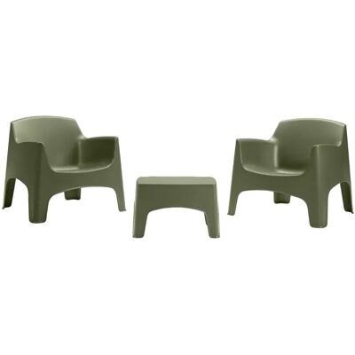 Bica Salotto da giardino Ibiza Terrace 2 poltrone ed 1 tavolino Pine Green Bica Salotto da giardino Ibiza Terrace 2 poltrone ed 1 tavolino Pine Green