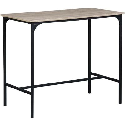 - Tavolo bar struttura in metallo e piano in MDF 100x60x87 cm nero - Tavolo bar struttura in metallo e piano in MDF 100x60x87 cm nero