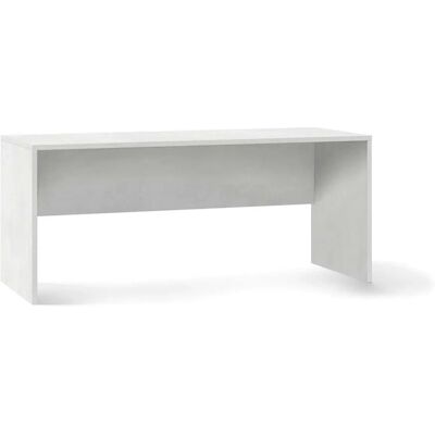 IPERBRIKO Sarmog - Scrivania ufficio con pannello frontale - Bianco - 76cm IPERBRIKO Sarmog - Scrivania ufficio con pannello frontale - Bianco - 76cm