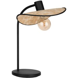 Eglo Lampada da tavolo Marywell L29x30xH46,5 cm acciaio legno nero marr Eglo Lampada da tavolo Marywell L29x30xH46,5 cm acciaio legno nero marr