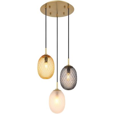 Globo Sospensione Devin 3 luci Ø 360x1200 mm Globo Sospensione Devin 3 luci Ø 360x1200 mm
