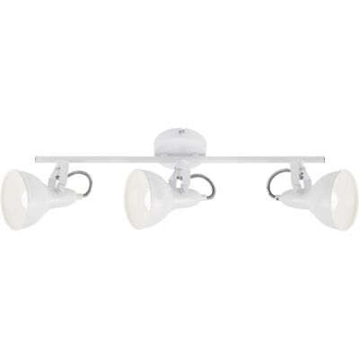 Applique orientabile in metallo Soft bianco E14 3 spot Applique orientabile in metallo Soft bianco E14 3 spot