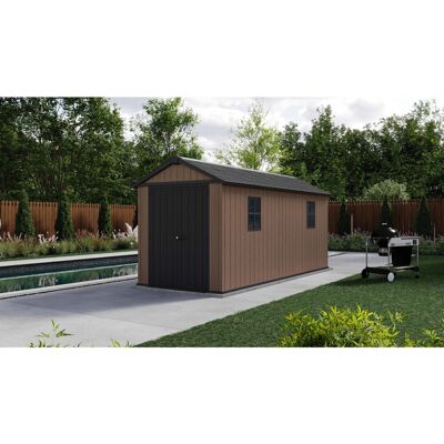 - Casetta da giardino Keter in resina Newton sp. 20 mm marrone 9 m² - Casetta da giardino Keter in resina Newton sp. 20 mm marrone 9 m²