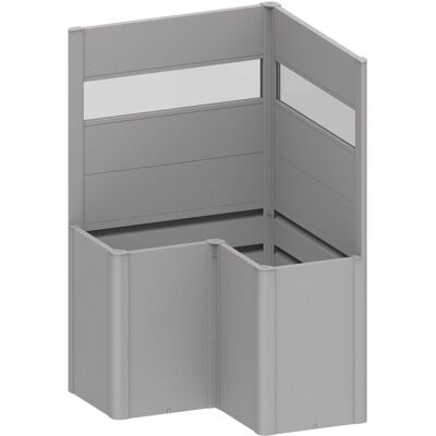 Schermo privacy in forma di L Biohort Argento - Schermo privacy Schermo privacy in forma di L Biohort Argento - Schermo privacy