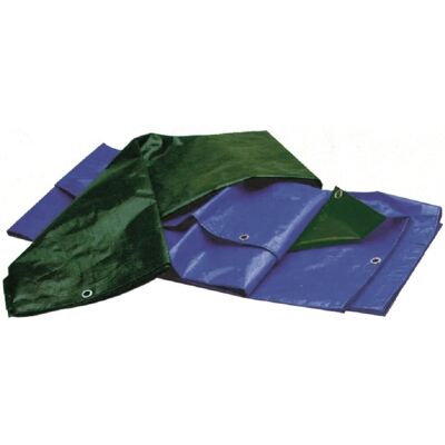 Vigor Telo di copertura occhiellato blu e verde 2x3 m Vigor Telo di copertura occhiellato blu e verde 2x3 m