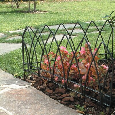 - Pannello da giardino in ferro ad arco Goticdecò 0,38x0,60 m nero - Pannello da giardino in ferro ad arco Goticdecò 0,38x0,60 m nero