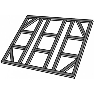 CA - CA005 - 245x187 cm - acciaio zincato - Telaio CA - CA005 - 245x187 cm - acciaio zincato - Telaio