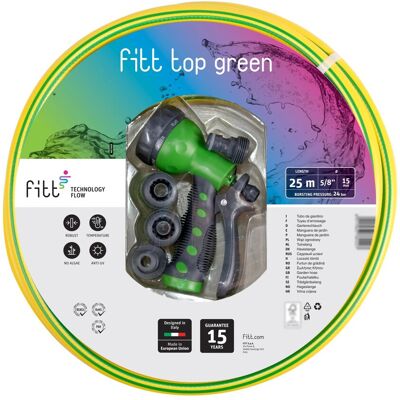 Fitt Tubo irrigazione TOP GREEN KIT 25 m x Ø 15 mm lime Fitt Tubo irrigazione TOP GREEN KIT 25 m x Ø 15 mm lime
