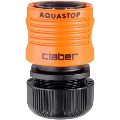 Claber raccordo automatico con Aquastop per tubi da 1/2" Claber raccordo automatico con Aquastop per tubi da 1/2"