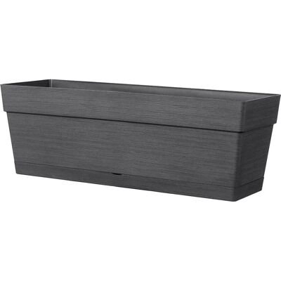 Deroma Cassetta Save in plastica antracite 49x17x17 cm Deroma Cassetta Save in plastica antracite 49x17x17 cm