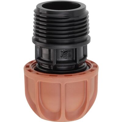 Claber raccordo Ø 20 mm filetto 25 mm (1")M Claber raccordo Ø 20 mm filetto 25 mm (1")M