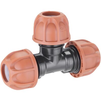 Raccordo a T Claber 90323 per tubi da 20mm - Sistema di irrigazione Raccordo a T Claber 90323 per tubi da 20mm - Sistema di irrigazione