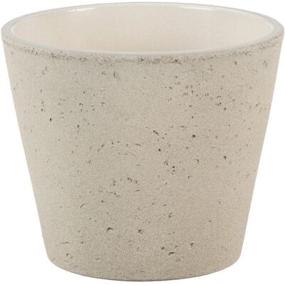Scheurich Portavaso da interno Roca 701 Ø 24 cm grigio talpa Stone Scheurich Portavaso da interno Roca 701 Ø 24 cm grigio talpa Stone