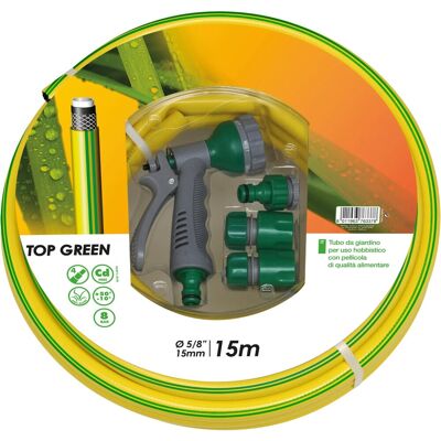 Fitt Tubo irrigazione retinato Kit Top Green 15 m x Ø 15 mm giallo Fitt Tubo irrigazione retinato Kit Top Green 15 m x Ø 15 mm giallo