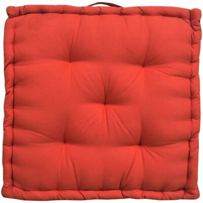 - Cuscino da pavimento Futon colore rosso 60x60 cm - Cuscino da pavimento Futon colore rosso 60x60 cm
