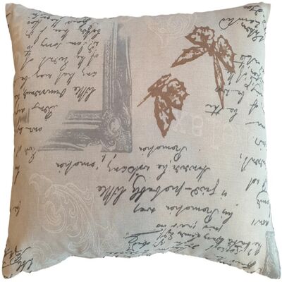 - Cuscino arredo Poesia marrone 42 x 42 cm - Cuscino arredo Poesia marrone 42 x 42 cm