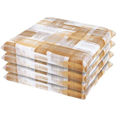 - Cuscini coprisedia sfoderabili giallo 40x40x20 cm Set da 4 pz - Cuscini coprisedia sfoderabili giallo 40x40x20 cm Set da 4 pz