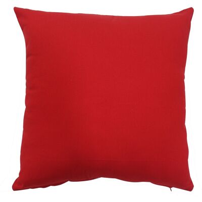 - Fodera per cuscino tinta unita rosso 50x50 cm - Fodera per cuscino tinta unita rosso 50x50 cm