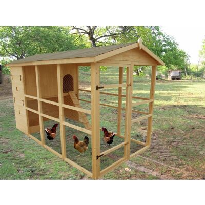 - Pollaio a pannelli extralarge con rampa 160x324 cm - Pollaio a pannelli extralarge con rampa 160x324 cm