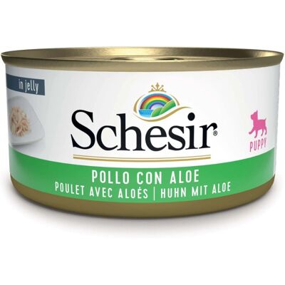 Schesir Cuccioli Filetti di Pollo Aloe - Cibo umido 150g Schesir Cuccioli Filetti di Pollo Aloe - Cibo umido 150g